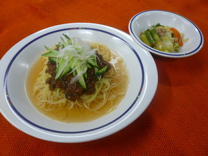 7月24日　 炸醤冷麺.JPG